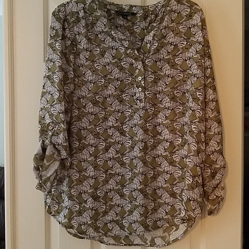 Zebra Utility Blouse